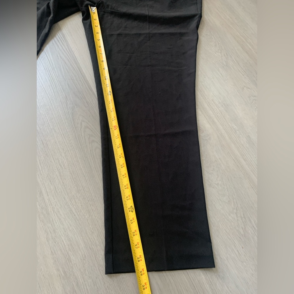 Time and Tru Black Straight-Leg Pull-On Dress Pants - Picture 6 of 6